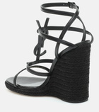 Saint Laurent - Cassandra 115 wedge espadrille sandals