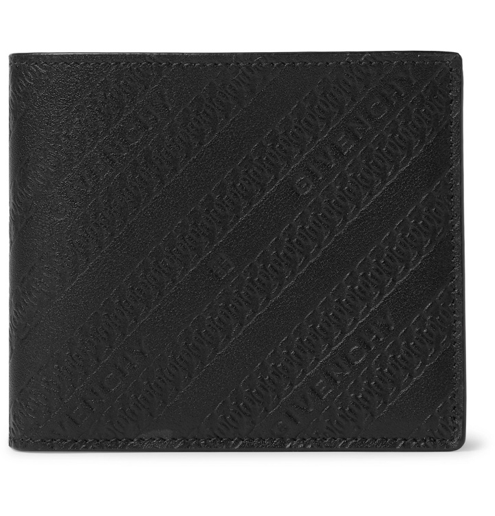Photo: Givenchy - Logo-Embossed Leather Billfold Wallet - Black