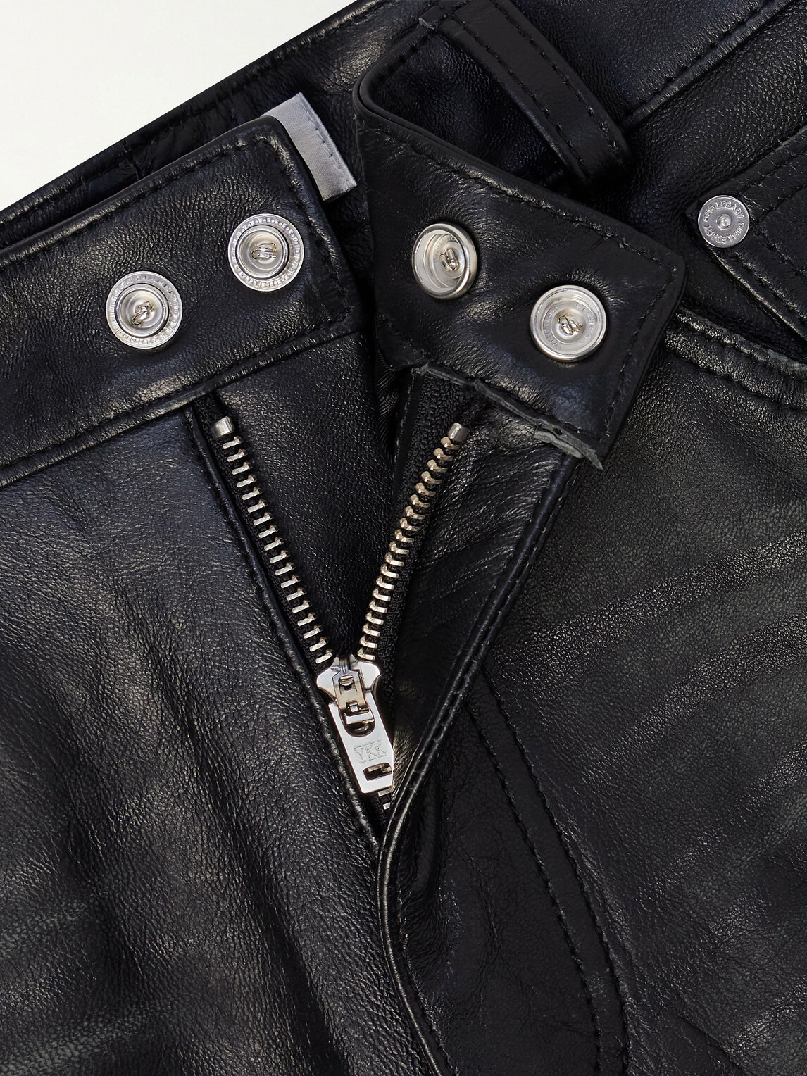 Our Legacy - Carlson Straight-Leg Leather Trousers - Black