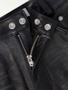 Our Legacy - Carlson Straight-Leg Leather Trousers - Black