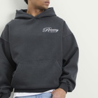 Ronning Men's Script Hoodie in Washed Black