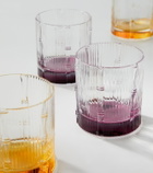 La DoubleJ Bamboo set of 2 crystal tumblers