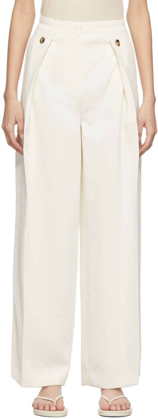 Recto Off-White High Wide Trousers Recto
