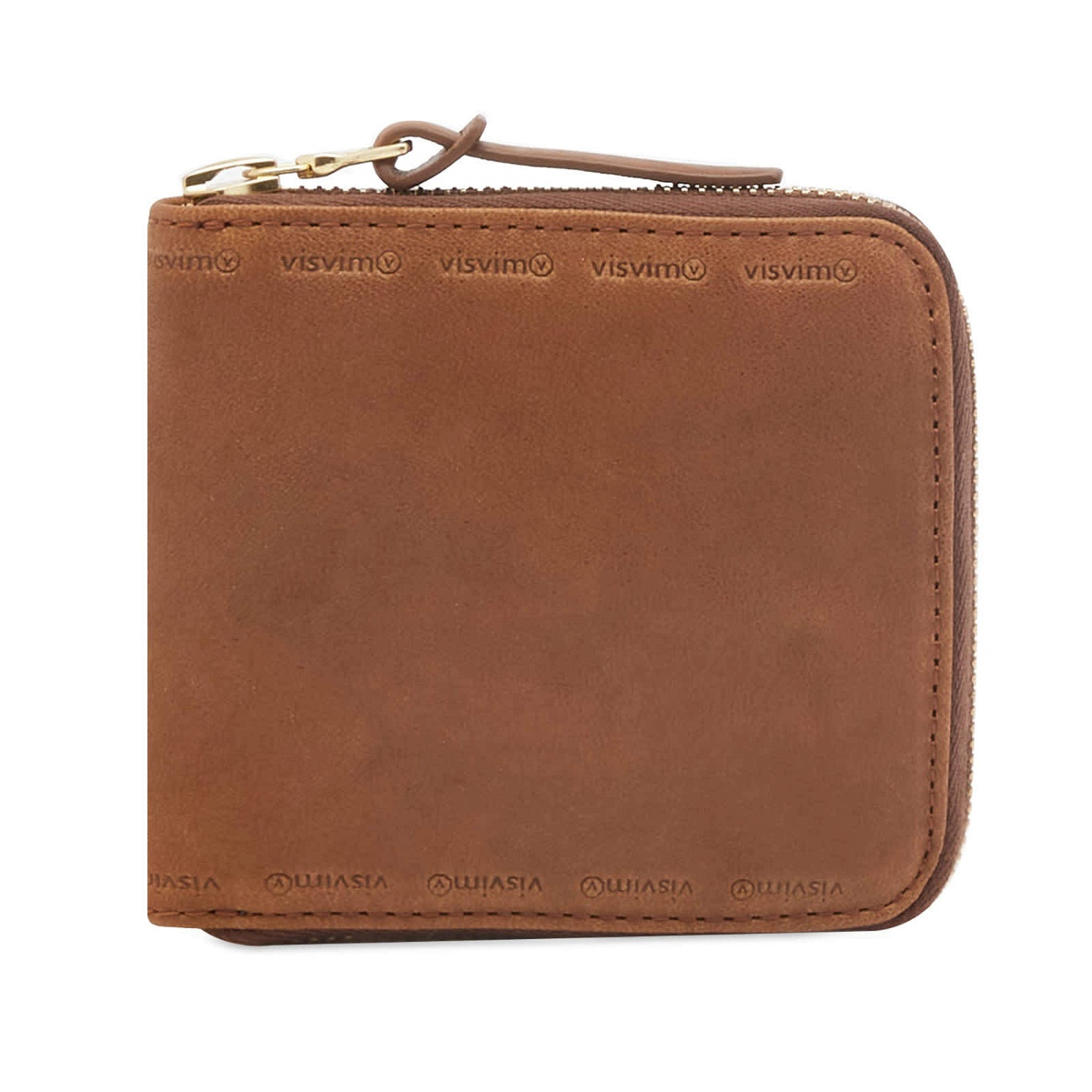 Photo: Visvim Men's Leather Bi Fold Wallet in Brown