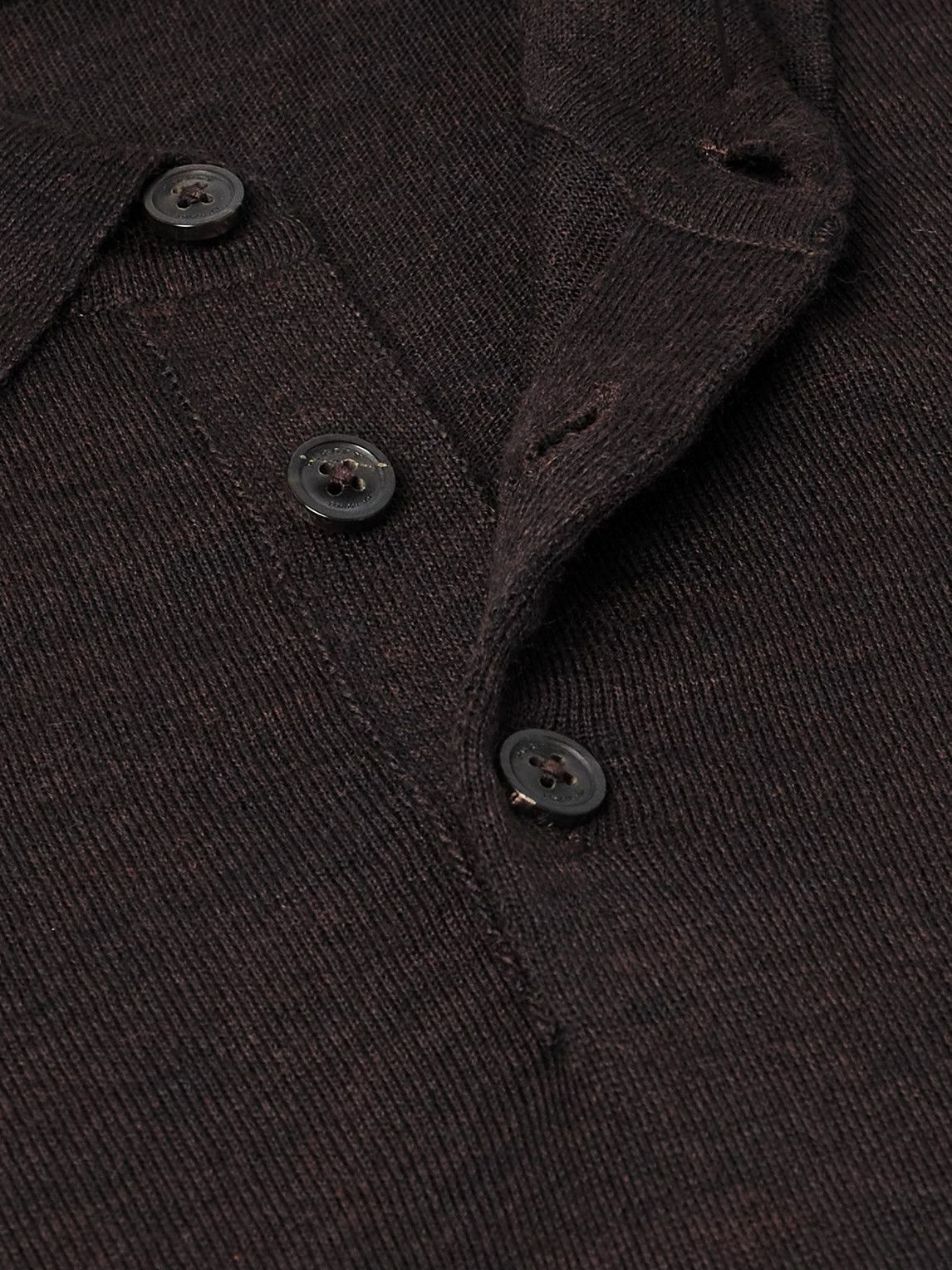 Purdey - Wool Polo Shirt - Brown