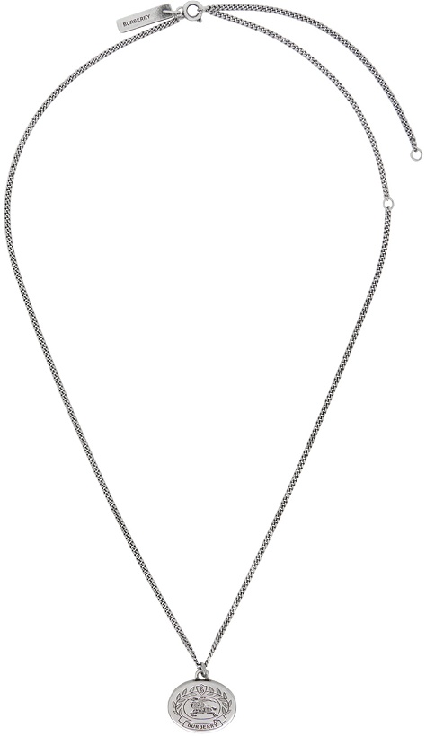 Photo: Burberry Silver EKD Logo Necklace