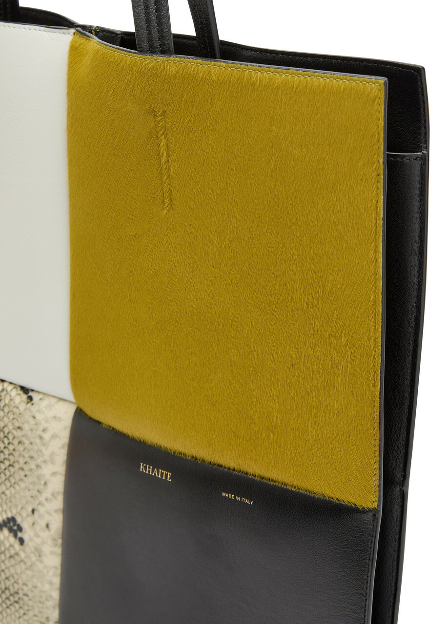 Khaite Piper Patchwork Leather Tote bag - Multicoloured - One Size