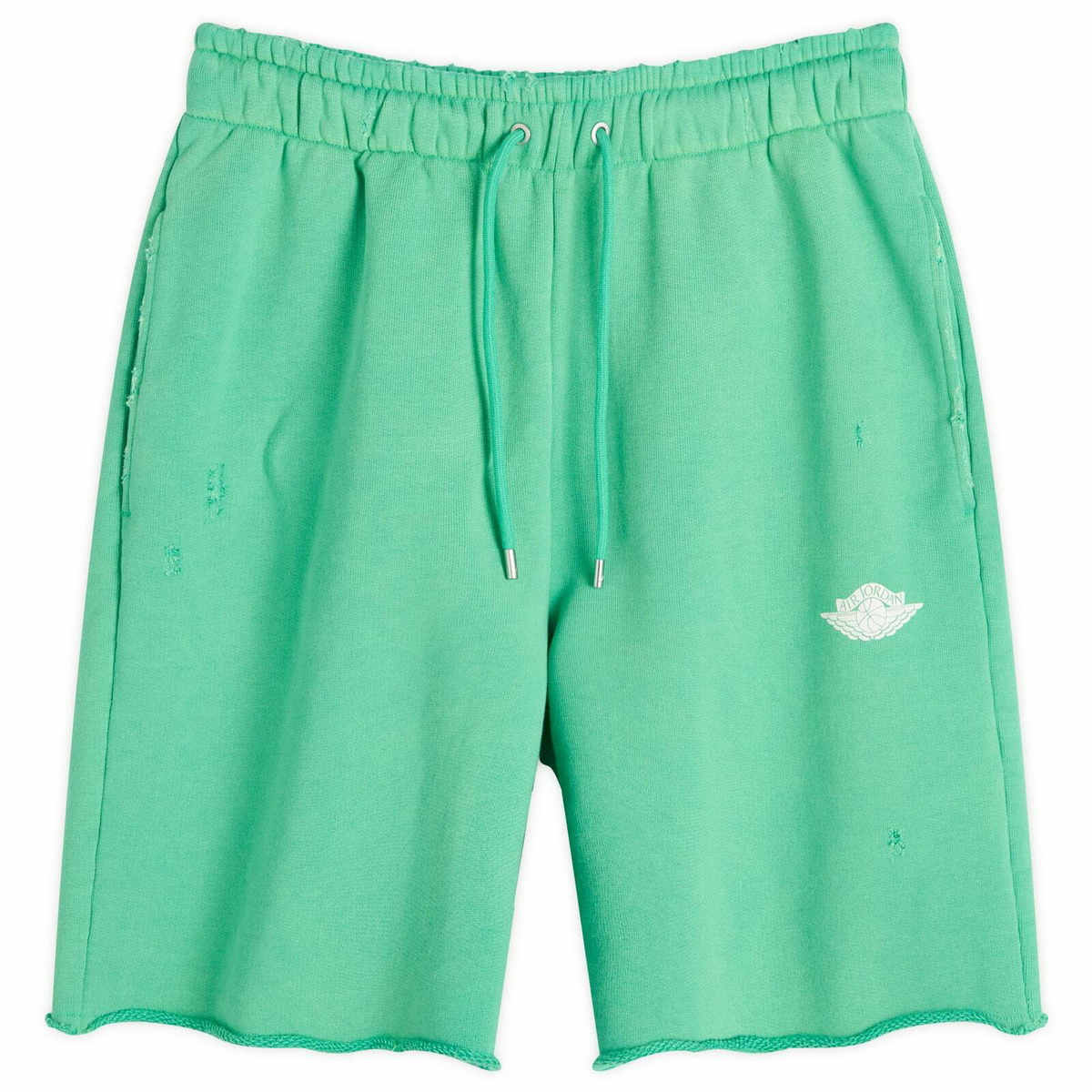 Air Jordan Men's Rare Air Pullover Fleece Short in Stadium Green/Sail