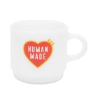 Human Made Men's Heart Glass Mug in White 