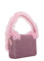 Self-portrait X Christopher Kane Lace and Crystal-embellished top Handle bag - Pink - One Size
