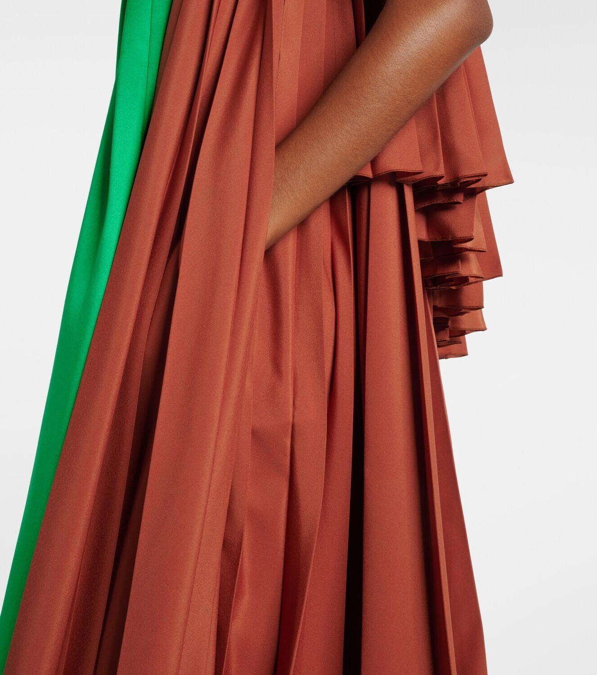 Loewe Pleated asymmetric midi dress