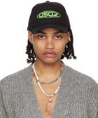 Dsquared2 Black Fluo Cap