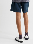 NN07 - Gregor Straight-Leg TENCEL™ Lyocell and LENZING™ ECOVERO™-Blend Twill Drawstring Shorts - Blue