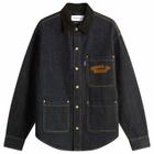 House Of Sunny Women's Chainstitch Shirt in Indigo