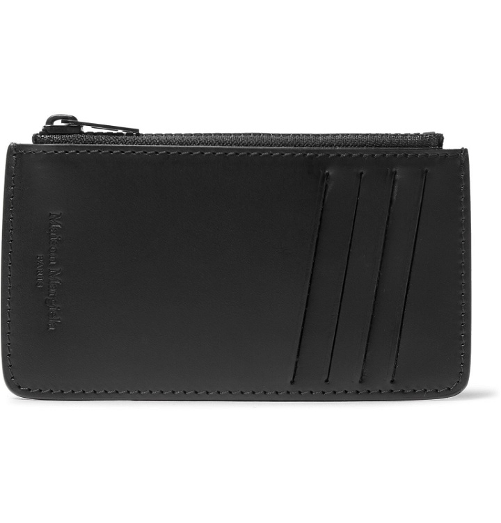 Photo: Maison Margiela - Leather Zipped Cardholder - Black