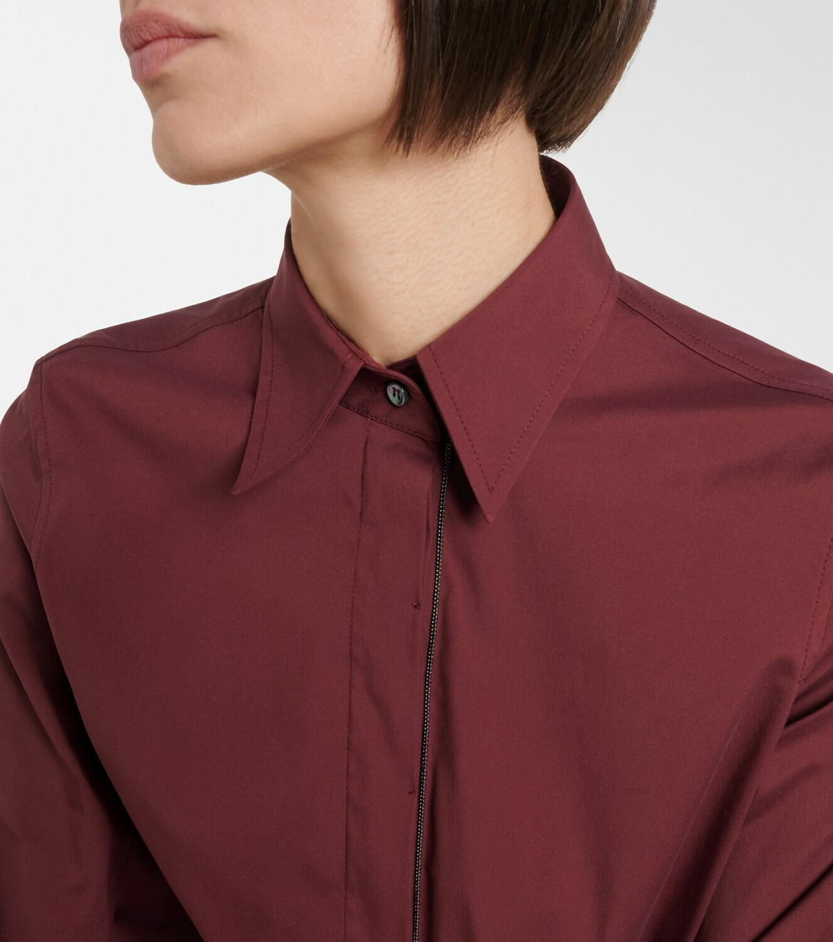 Brunello Cucinelli Monili cotton-blend shirt