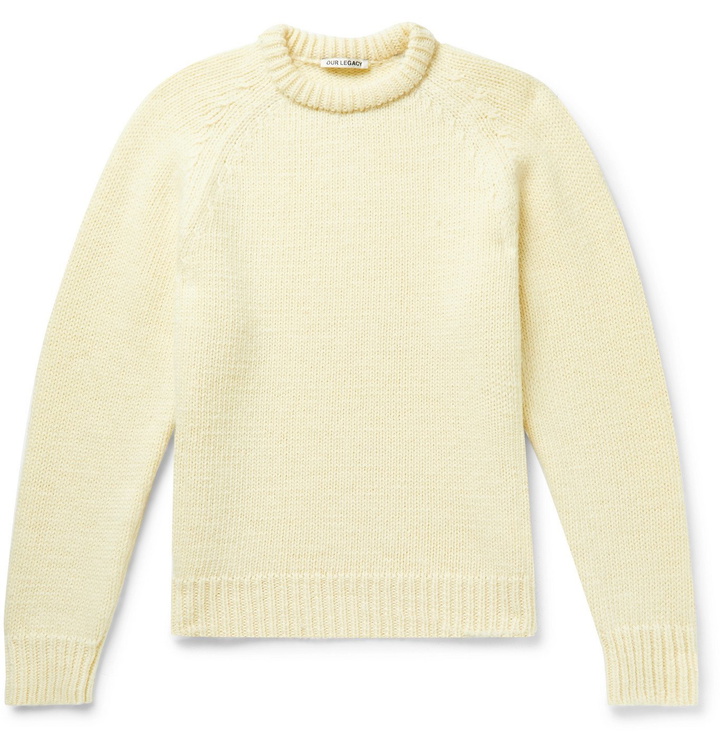 Photo: OUR LEGACY - Heavy Chunk Wool Sweater - Neutrals