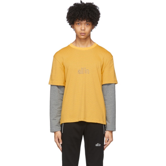 Photo: all in Yellow Striped Long Sleeve T-Shirt
