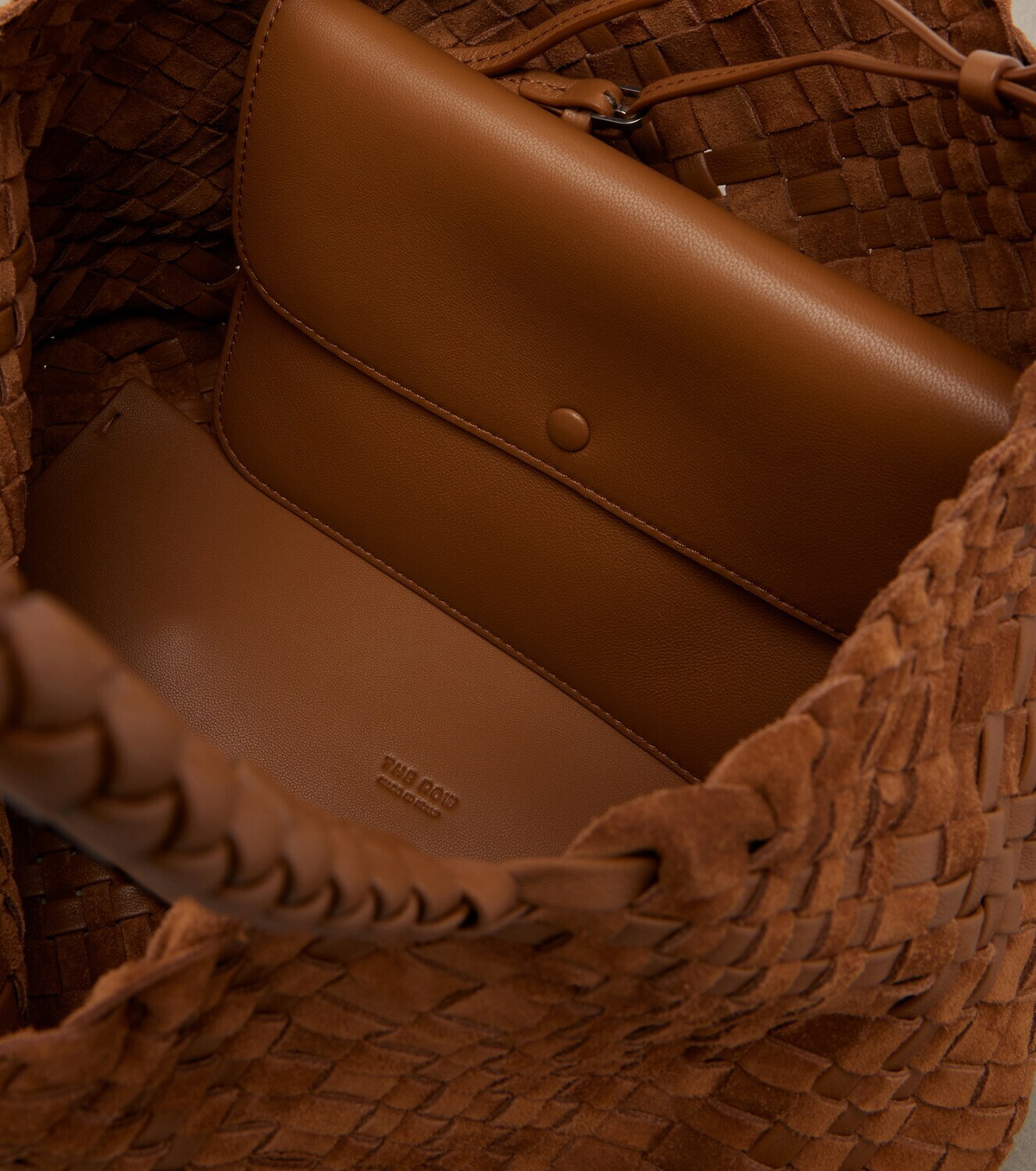 The Row Ruth Small woven leather tote bag