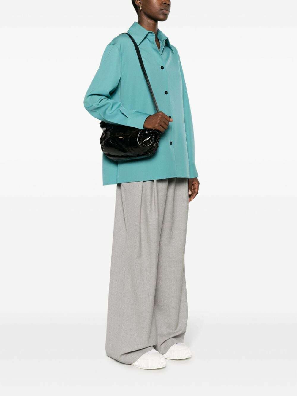 バッグ jil sander patent leather shoulder bag JIL SANDER - Patent Leather Shoulder Bag Jil Sander
