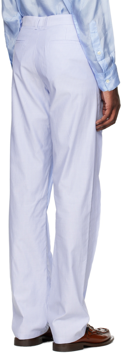 Edward Cuming Blue Striped Trousers Edward Cuming