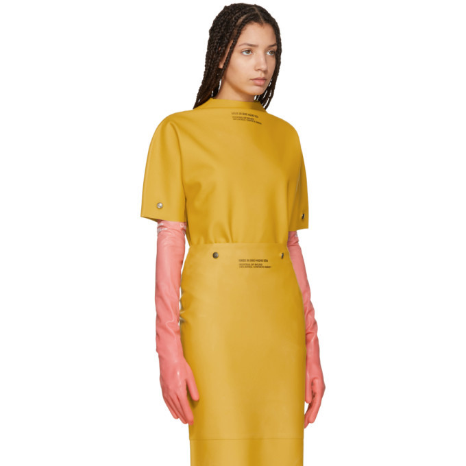 Calvin Klein 205W39NYC Yellow Rubber T-Shirt Calvin Klein Calvin Klein 205W39NYC Yellow Rubber T-Shirt Calvin Klein