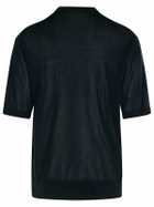 Laneus Black Lyocell Sweater