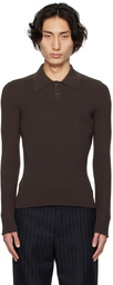 Courrèges Brown AC Polo