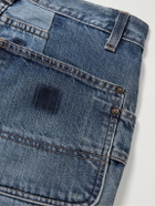 Kartik Research - Straight-Leg Patchwork Embellished Upcycled Jeans - Blue