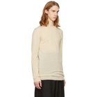 Rick Owens Beige Biker Level Round Neck Pullover