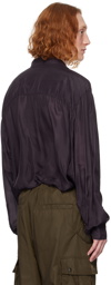 Dries Van Noten Purple Button Up Shirt