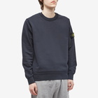 Stone Island Men's Garment Dyed Crew Neck Sweat in Navy