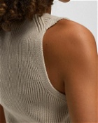 Ayen Wmns Knit Top Beige - Womens - Vests