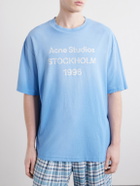Acne Studios - Logo-Print Cotton T-Shirt - Blue