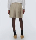 Sacai Wool-blend twill shorts