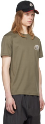 Moncler Khaki Patch T-Shirt