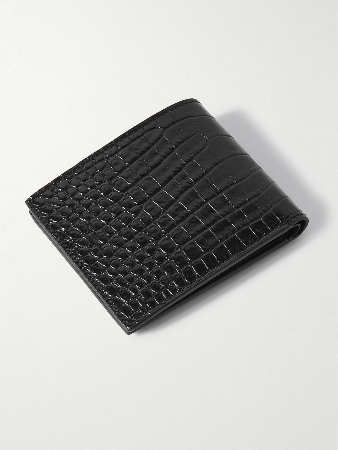 TOM FORD - Croc-Effect Leather Bifold Wallet TOM FORD