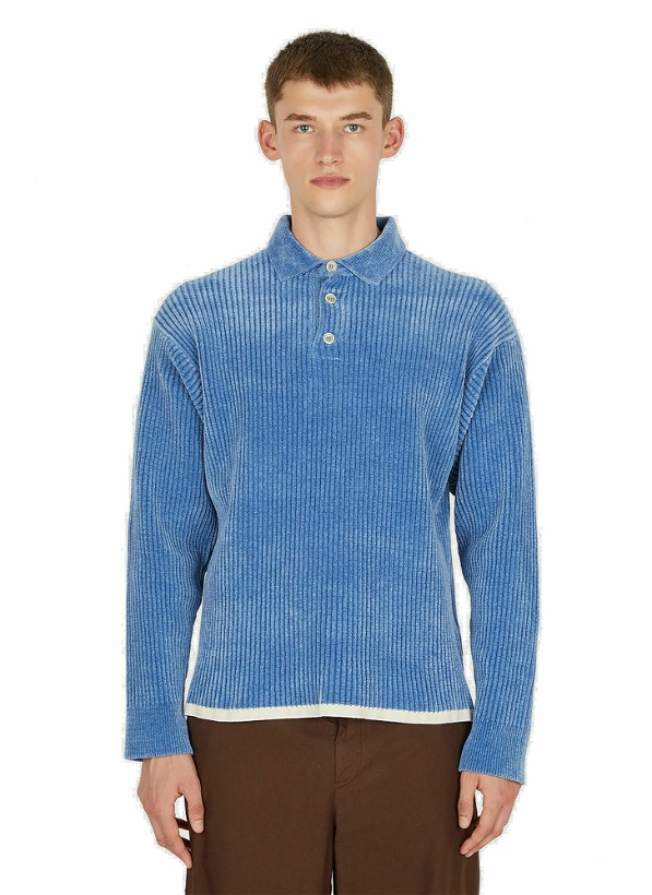 Photo: Le Duci Polo Sweater in Blue