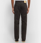 visvim - Fluxus Cotton-Blend Corduroy Trousers - Men - Dark brown