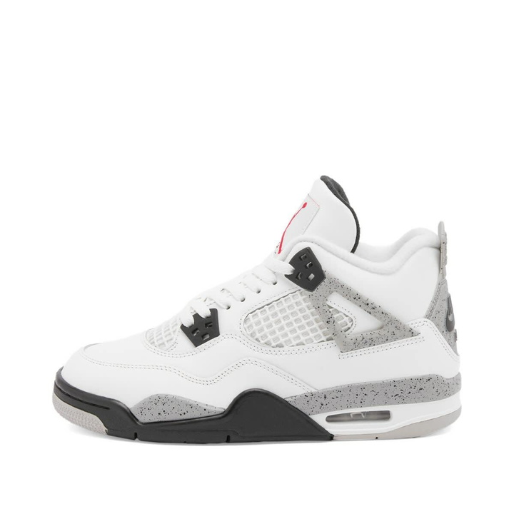 Photo: Air Jordan 4 Retro OG (GS) in White/Red/Grey
