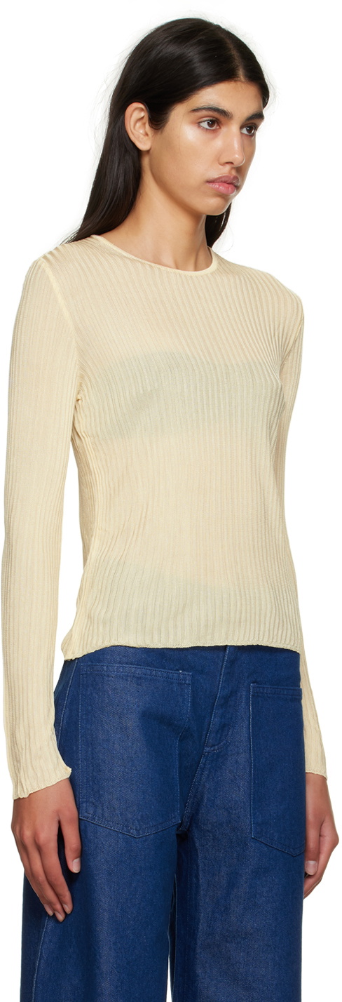Marques Almeida Beige Fitted Sweater