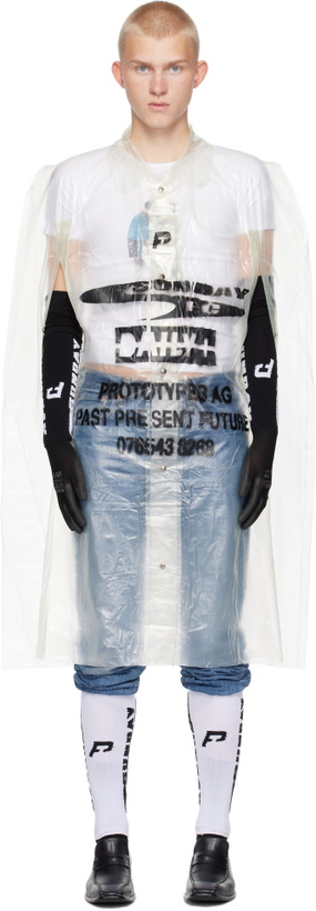 Photo: Prototypes Transparent Printed Poncho Jacket