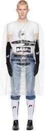 Prototypes Transparent Printed Poncho Jacket