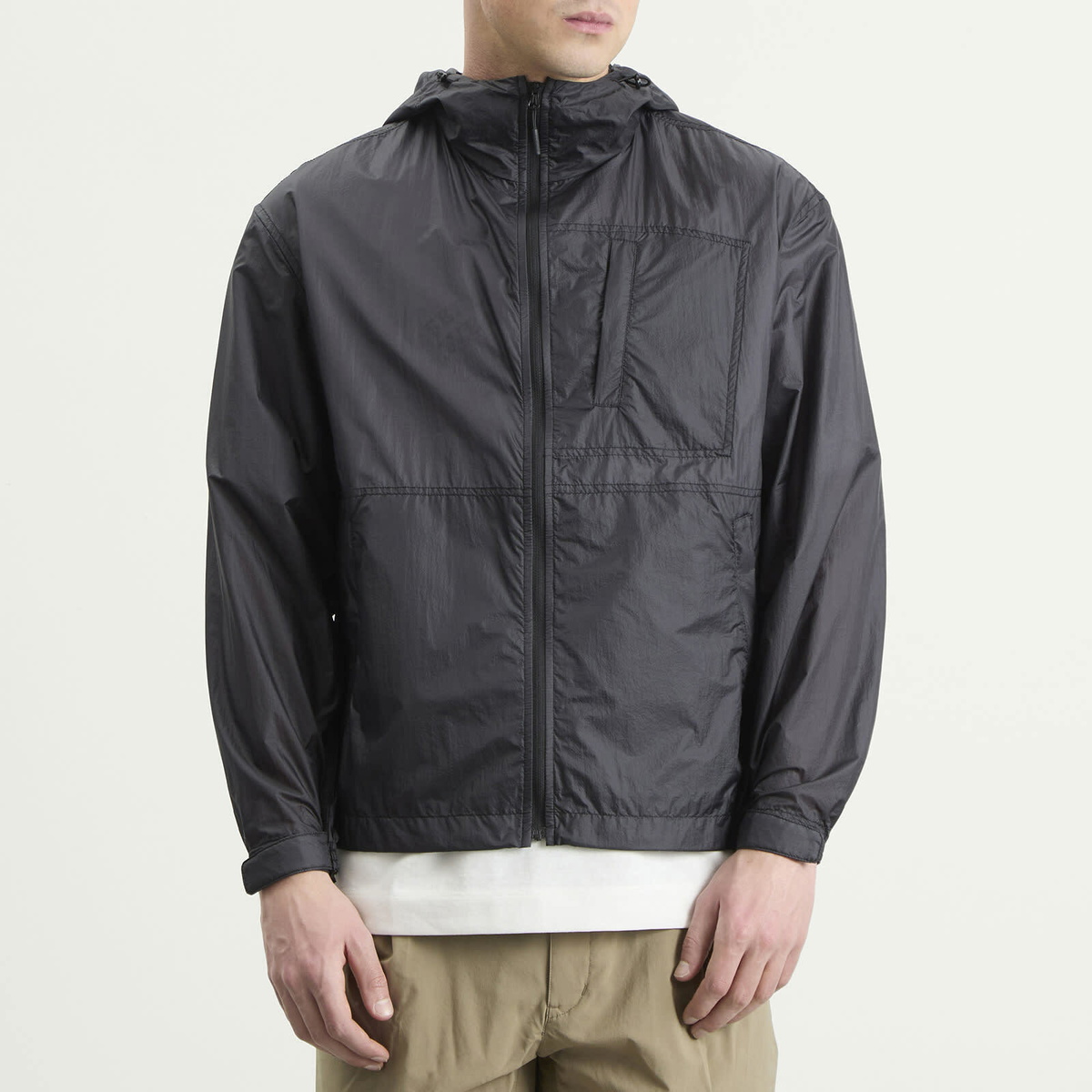 NANGA Men's Sheer Jacket in Black