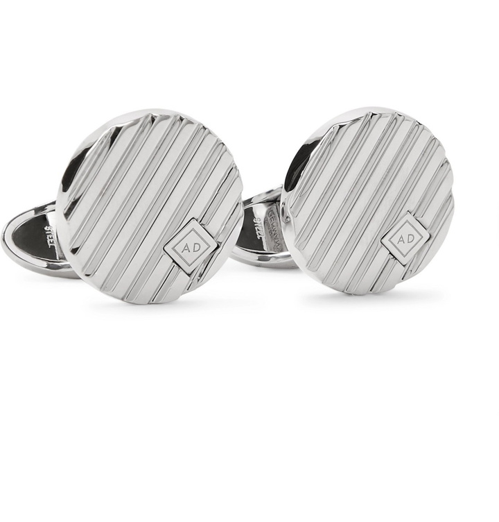 Photo: Dunhill - Logo-Engraved Sterling Silver Cufflinks - Silver