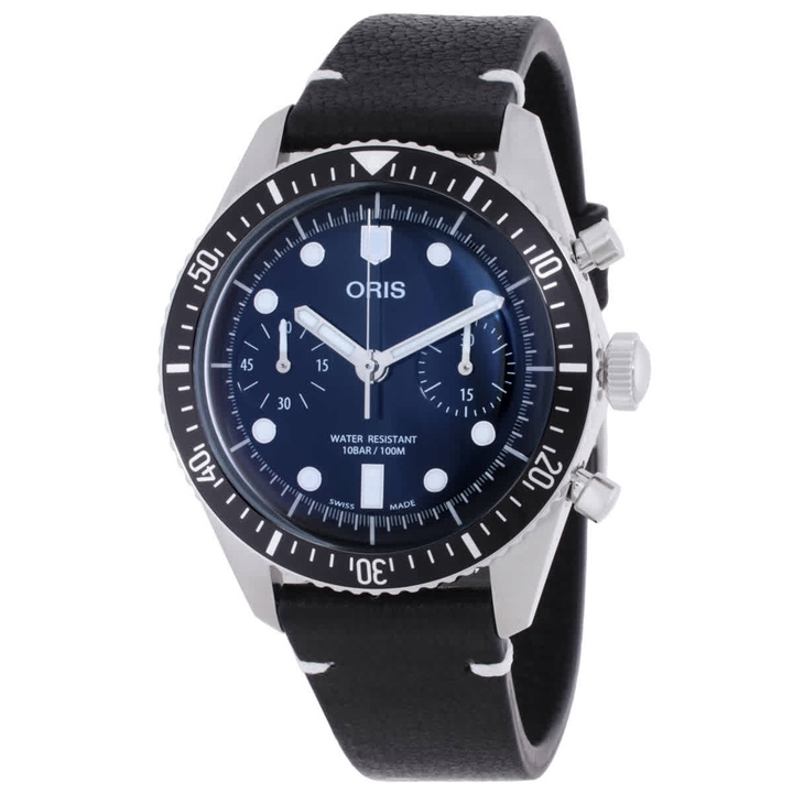 Photo: Oris Divers Sixty-Five Chronograph Automatic Black Dial Mens Watch 01 771 7791 4054-07 6 20 01