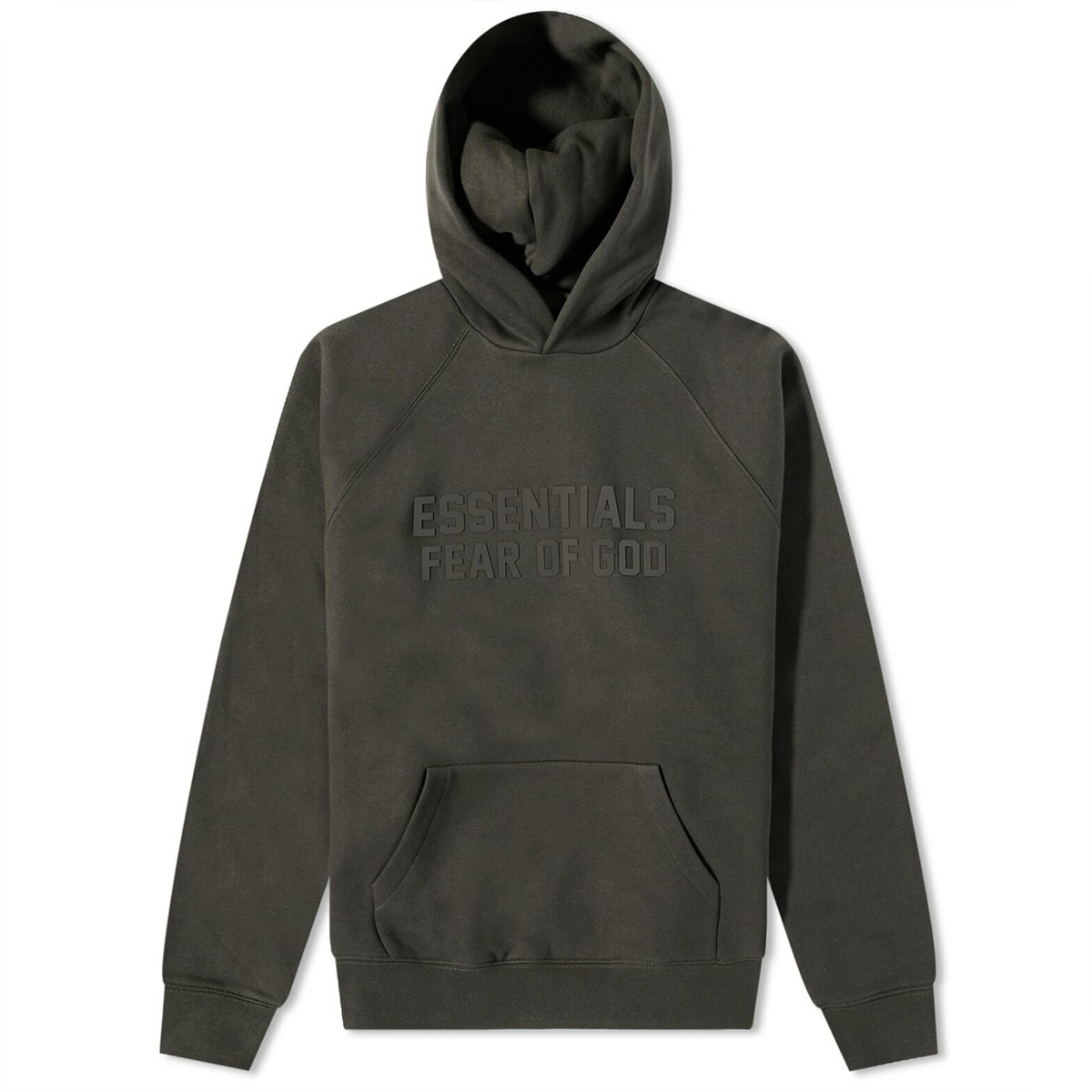 Fear of God ESSENTIALS Men's Popover Hoodie in Off-Black Fear Of God ...
