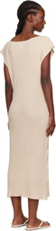Baserange Beige Franca Maxi Dress
