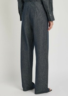 Vince Colette Wide-leg Chambray Trousers Indigo