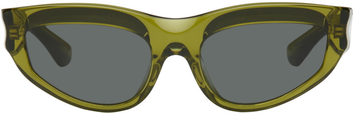 Photo: Burberry Green Classic Oval Sunglasses